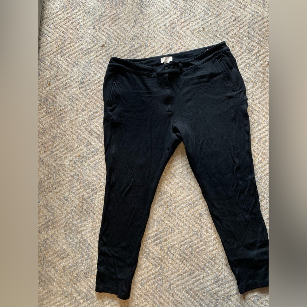 Loft pants in black size 16, low rise